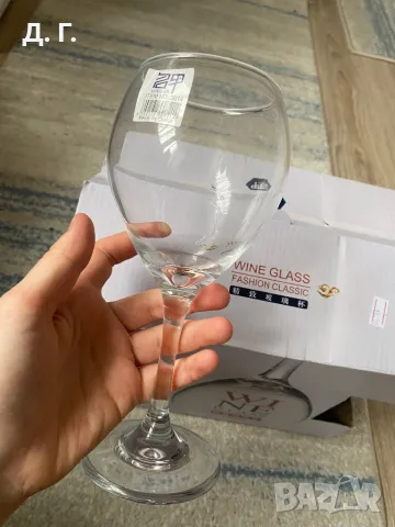 Нови чаши за вино комплект, снимка 2 - Чаши - 48767552