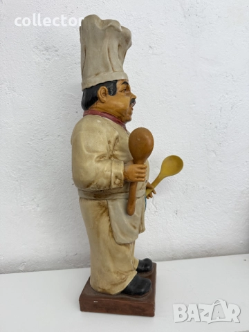 Керамичен готвач / посрещач / "fat chef" №7559, снимка 5 - Антикварни и старинни предмети - 52246772