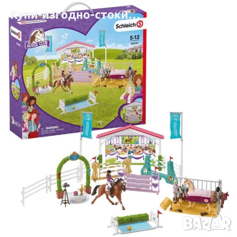 Комплект фигурки Schleich, Horse Club, Приятелска езда за 5-12 год