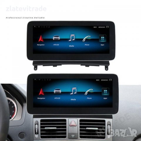 MERCEDES-BENZ C W204 NTG 4.0 2007-2010 12.3" Андроид Навигация, 10107, снимка 7 - Навигация за кола - 38094136