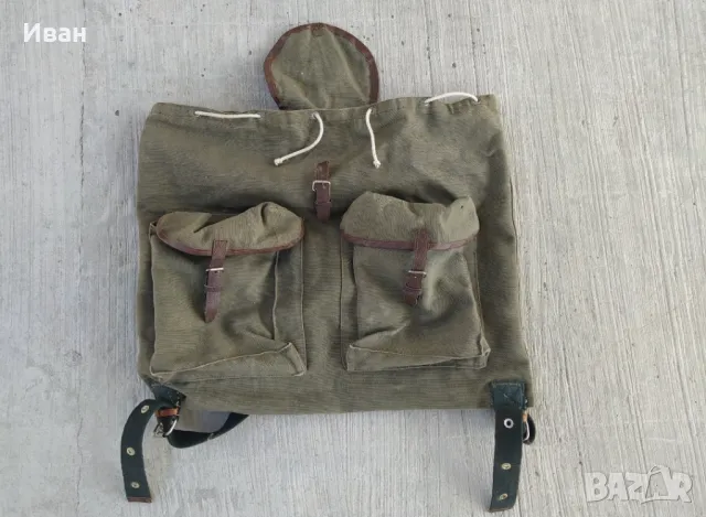 Брезентова раница, снимка 4 - Екипировка - 49493393