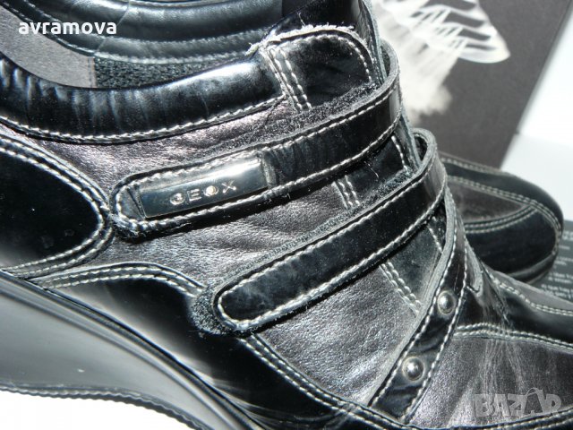 GEOX спортни обувки, черни, 7см платформа – 38н, 258мм, снимка 11 - Дамски ежедневни обувки - 28746289