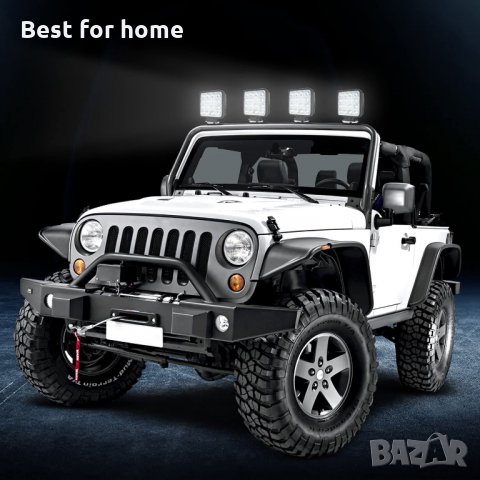 Допълнителни светлини за автомобил VINGO® 3 W Led Offroad лампа хладно бяло 6500 K 4320LM, снимка 2 - Аксесоари и консумативи - 33618098