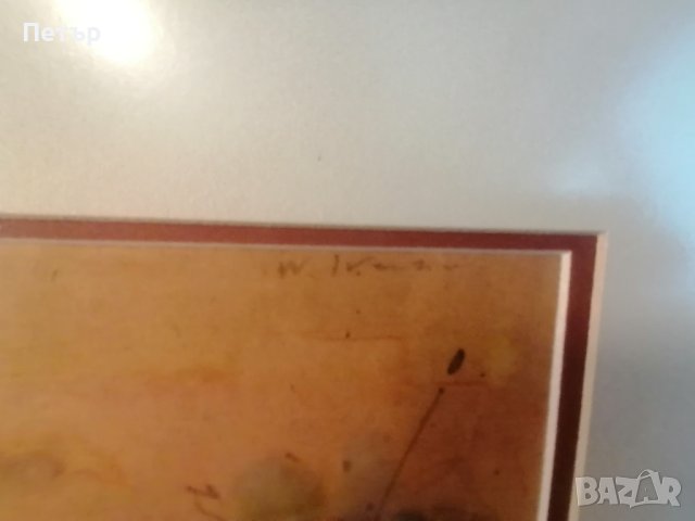 Продавам колоритен акварел на Васил Иванов , снимка 12 - Картини - 42934597