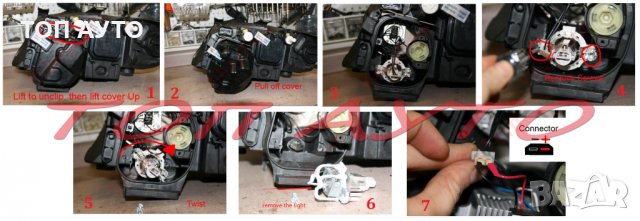 Лед Ангелски Очи БМВ BMW Е90 Е91 Led Angel Eyes Бели Жълти, снимка 2 - Аксесоари и консумативи - 29451326