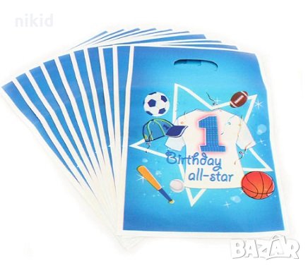 10 бр торбички Спорт топка футбол Баскетбол за сладки подарък рожден ден парти