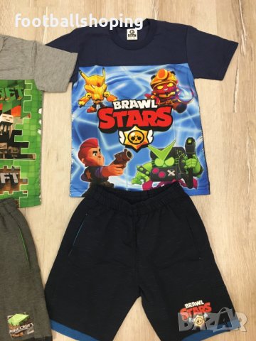 Детски къси екипи Brawl Stars,Fortnite и Minecraft унисекс, снимка 5 - Детски комплекти - 34089610