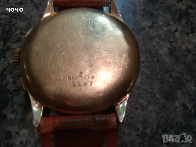 Breitling Cadette chronograph 18 kt 37mm-Venus188, снимка 5 - Мъжки - 47611770