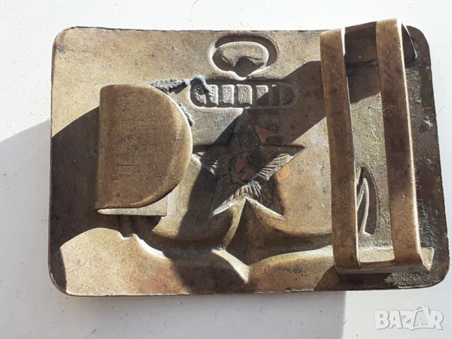 Военоморска тока от колан СССР стара военна Соц. униформа, снимка 3 - Антикварни и старинни предмети - 53266916