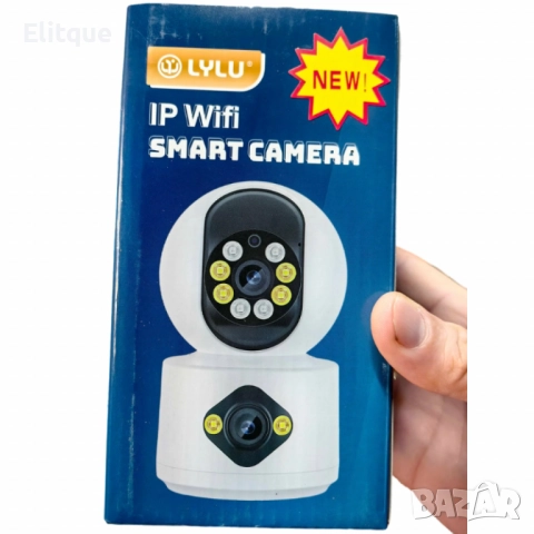 Камера за наблюдение и бебефон LYLU – Full HD 1080P с 360° ротация и управление чрез приложение iCSe, снимка 5 - Друга електроника - 52744049