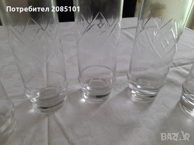 Кристални чаши, снимка 3 - Чаши - 43949876