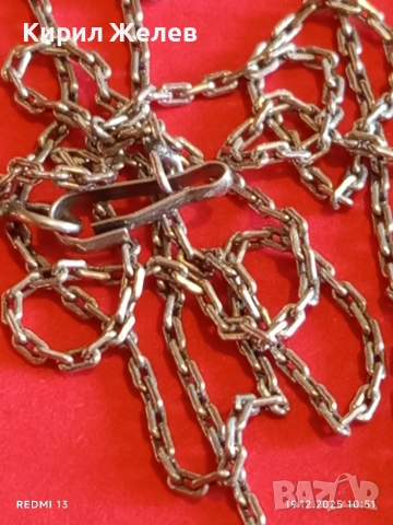 Елегантно сребърно синджирче нежно финно много красиво 52429, снимка 2 - Колиета, медальони, синджири - 52845646