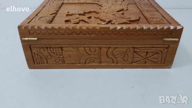 Дървена кутия за пури, снимка 4 - Антикварни и старинни предмети - 28932296