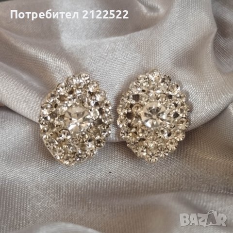 Обеци на клипс, снимка 4 - Обеци - 40874930