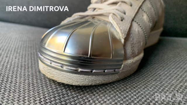 Adidas superstar 38/silver real leather/, снимка 5 - Маратонки - 37678609