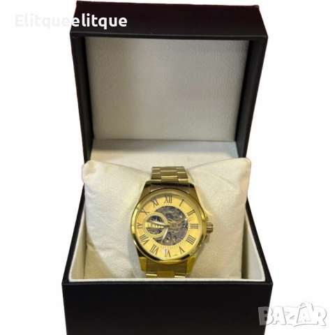 Луксозен златен часовник LEIYI – елегантност и стил в едно, снимка 3 - Мъжки - 52278149