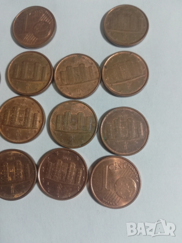 лот от 15 монети 1 евроцент Италия, снимка 6 - Нумизматика и бонистика - 44862161