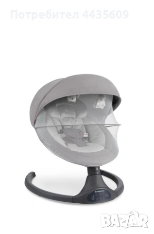 Електрическа люлка KikkaBoo, Codie Light Grey 2025