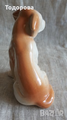 Колекционерска порцеланова фигура- куче, снимка 4 - Антикварни и старинни предмети - 26414785