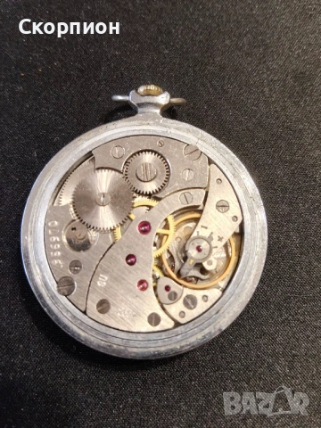 Джобен часовник - Молния - СССР - 18 РУБИНА - ПЕРФЕКТЕН, снимка 7 - Джобни - 47156792