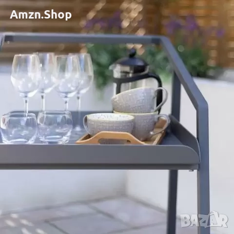 Алуминиева двуетажна количка за сервиране кетъринг количка , снимка 8 - Обзавеждане за заведение - 51789995