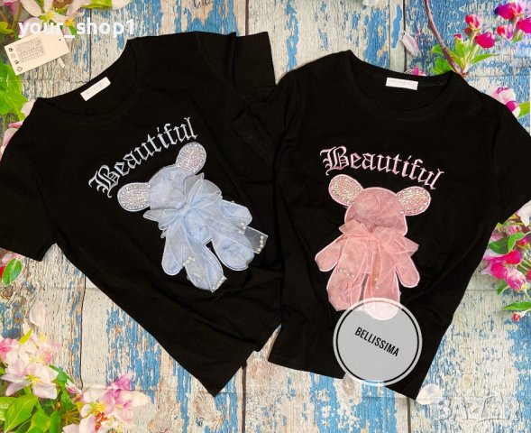 дамска  тениска beautiful , снимка 5 - Тениски - 43839537