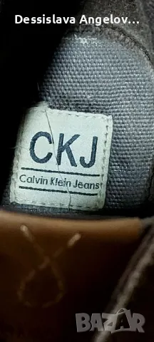 Дамски боти Calvin Klein от естествена кожа 39, снимка 9 - Дамски боти - 47981560