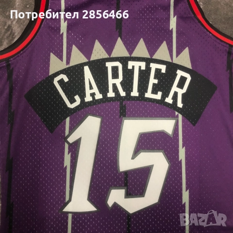 Мъжки потник Mitchell & Ness Vince Carter Toronto Raptors seasons 1998/99 размер XXL, снимка 5 - Тениски - 52015090