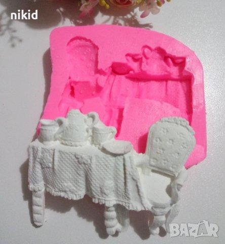 голяма Маса стол съдове силиконов молд форма фондан гипс шоколад