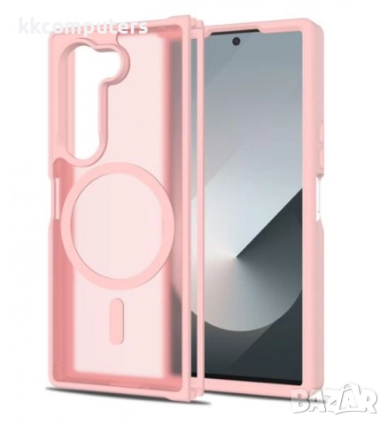 Калъф силикон мат MagSafe / Розов / за Samsung Z Fold 7 Баркод : 3132977
