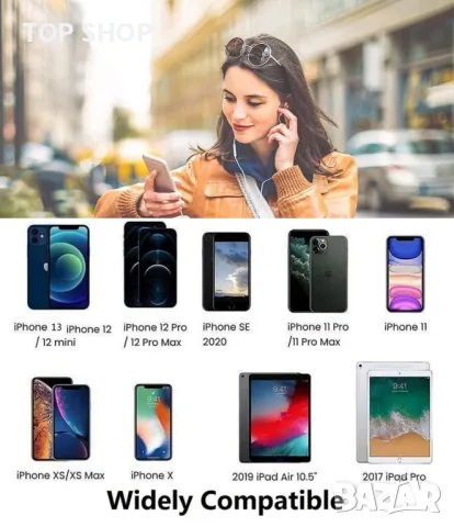 Apple Earpods Lightning Connector кръгли слушалки,, снимка 3 - Слушалки, hands-free - 49156800