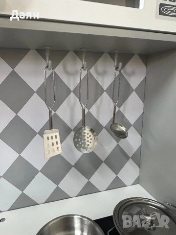 Детска дървена кухня с реалистични звуци и светлини - 91 x 30 x 102 см COSTWAY, снимка 5 - Други - 53522701