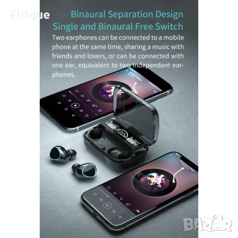 Z327 Безжични слушалки M10, снимка 6 - Друга електроника - 53127378