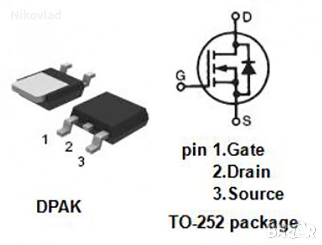 TK6P65W N-Channel MOSFET Transistor, снимка 3 - Друга електроника - 37405222