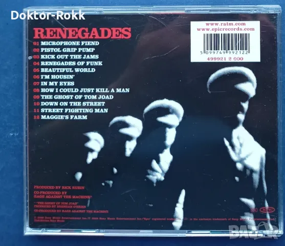 rage against the machine - renegades CD, снимка 2 - CD дискове - 49752296