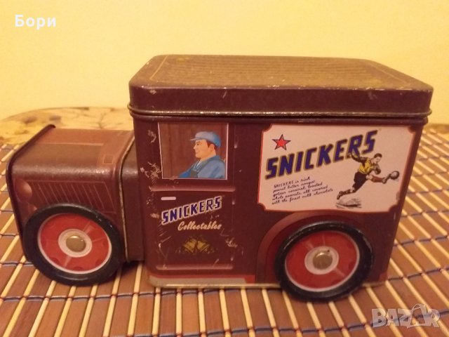 SNICKERS Кутия камион 1980г, снимка 2 - Други ценни предмети - 27811601