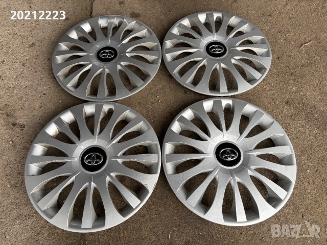 4 броя оригинални тасове за Toyota Yaris 15, снимка 6 - Аксесоари и консумативи - 52663306