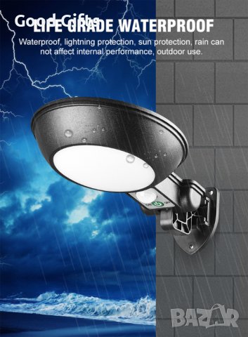 Улична соларна лампа със сензор за движение , 32LED, снимка 7 - Соларни лампи - 38119538