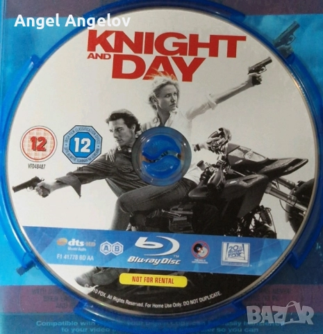 Knight And Day BLU RAY Starring Tom Cruise Cameron Diaz, снимка 3 - Blu-Ray филми - 52163446