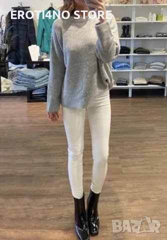 Лачен кожен латексов клин панталон, снимка 2 - Клинове - 43580948