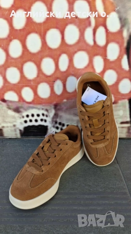 Английски детски полукецове от естествена кожа/велур-Next, снимка 4 - Детски обувки - 52814037