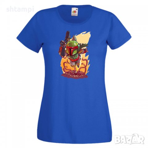 Дамска тениска Star Wars Boba Fett Игра,Изненада,Подарък,Геймър,, снимка 5 - Тениски - 36788726