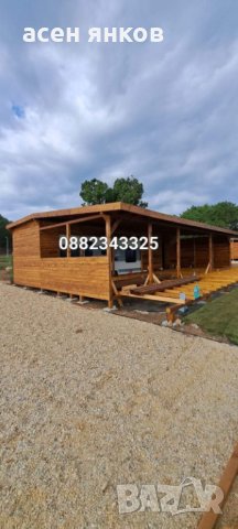 Дървени навеси за каравани 