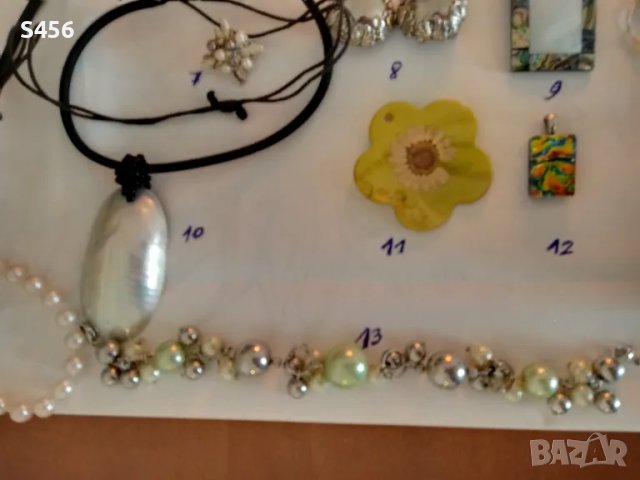 Бижута,Колие,Гривна.Перли.Седеф.Брошка, снимка 4 - Бижутерийни комплекти - 49659815
