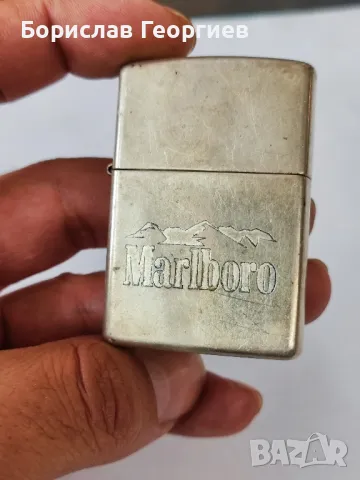 Посребрена запалка zippo 1999 г marlboro, снимка 1 - Колекции - 47301725