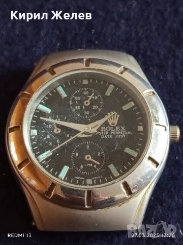 Модерен унисекс часовник ROLEX OYSTER PERPETUAL JAPAN MOVT интересен модел 49260, снимка 5 - Мъжки - 49661243