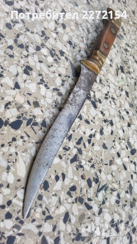 Стар ловен нож , снимка 2 - Антикварни и старинни предмети - 37817376