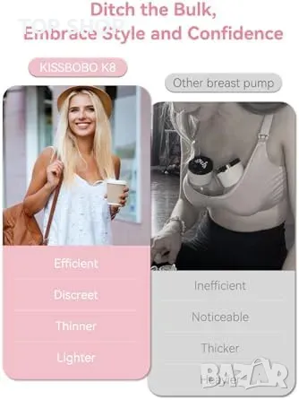 Нова единична Компактна електрическа помпа за кърма с 4 режима, безшумна, снимка 5 - Помпи за кърма - 49335204