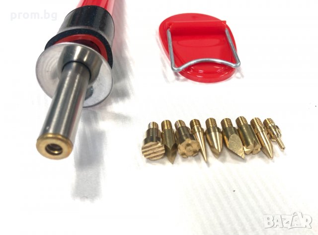 пирограф с 9 накрайника, печати, гравиране, накрайници, Германия, снимка 5 - Инструменти за гравиране - 35355796