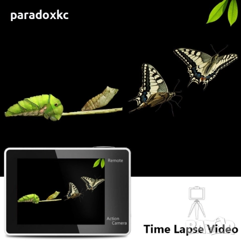 EKEN H6S 4K екшън камера – водоустойчива + пълен комплект аксесоари, снимка 10 - Камери - 52368760